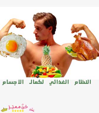 النظام الغذائي لكمال الاجسام