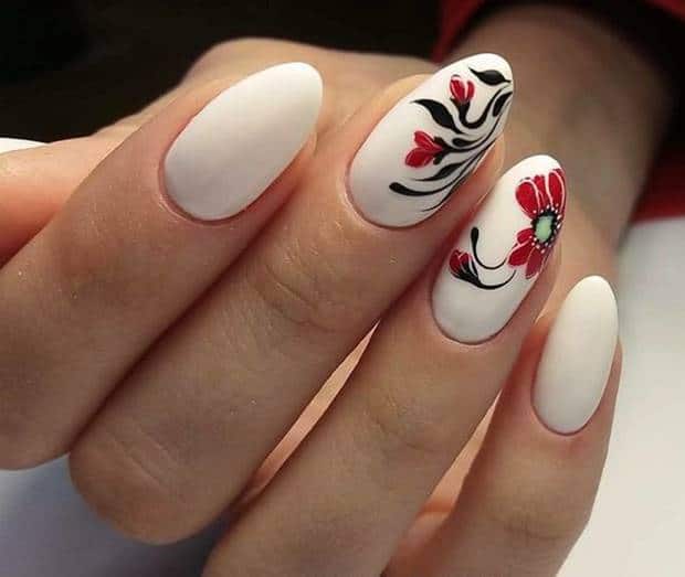 صور مناكير ابيض