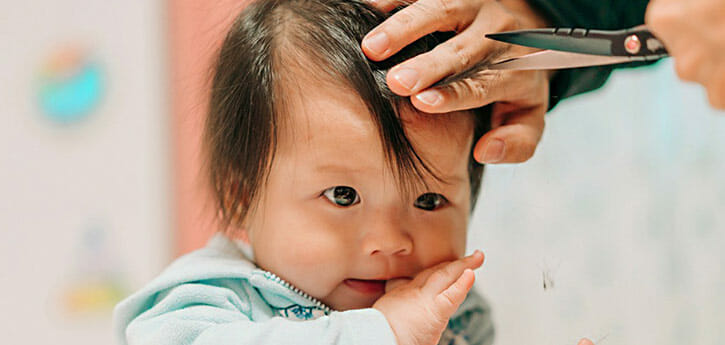 تكثيف شعر الأطفال الرضع