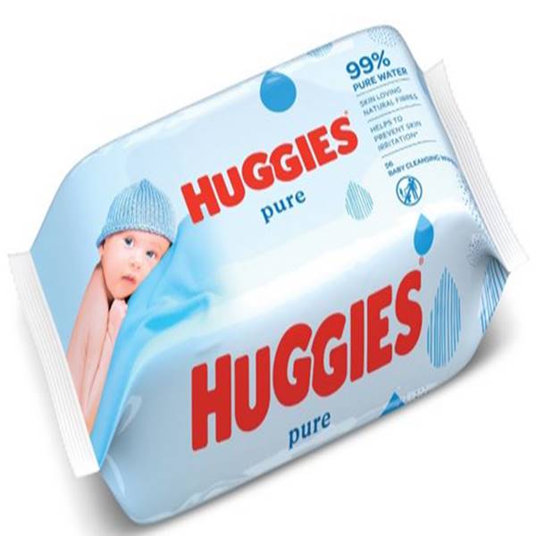   مناديل مبلله Huggies للاطفال