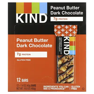شوكولاتة داكنة بزبدة الفول السوداني من Kind Plus