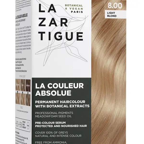 Lazartigue‏, صبغة شعر دائمة Lazartigue, permanent hair dye with light blonde 8.00
